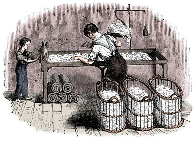 Pamutgyártás, c1845 alkotó: Unbekannt