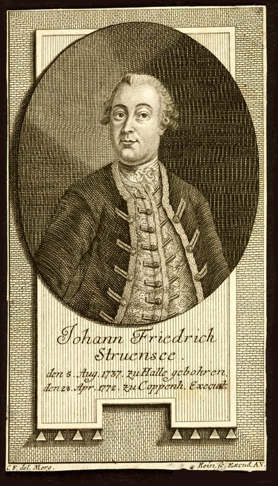 Johann Friedrich Struensee gróf 1737-1772, 1772. alkotó: Unbekannt