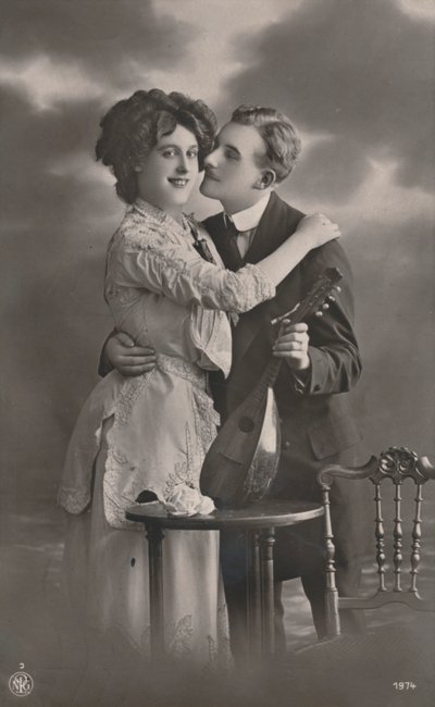 Mandolin páros, 1910 alkotó: Unbekannt