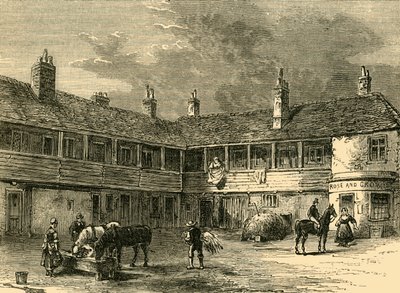 A rózsa és a korona udvara, 1820, 1876. alkotó: Unbekannt