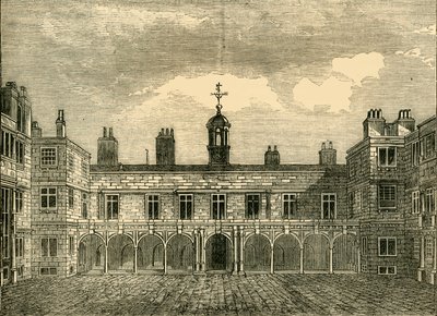 Old Somerset House udvara, északról, 1881. alkotó: Unbekannt