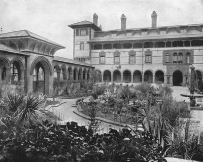Court of Ponce de Leon, St. Augustine, Florida, USA, 1900. alkotó: Unbekannt
