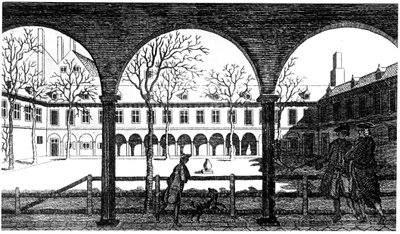 A Gresham College udvara, London, 18. század alkotó: Unbekannt