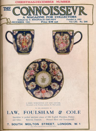 A műértő borítója, 1921. december alkotó: Unbekannt