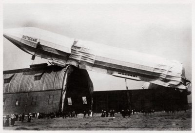 Lezuhant Zeppelin LZ 8 Deutschland II, Düsseldorf, Németország, 1911, 1933 alkotó: Unbekannt