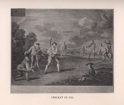 Krikett 1743-ban 1912-ben alkotó: Unbekannt
