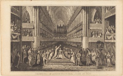Viktória királynő megkoronázása, 1838. június 28. [jobb fele], XIX. alkotó: Unbekannt