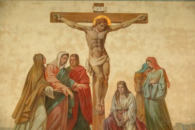 Keresztre feszítés. Saint-Didier templom Voreppe Franciaország alkotó: Unbekannt