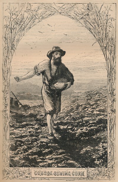 Crusoe Kukoricavetés, 1870 alkotó: Unbekannt