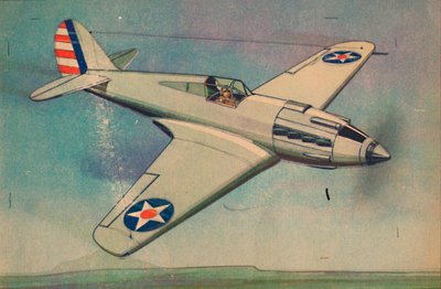 Curtis X.P.40 Fighter Monoplane, c1944. alkotó: Unbekannt