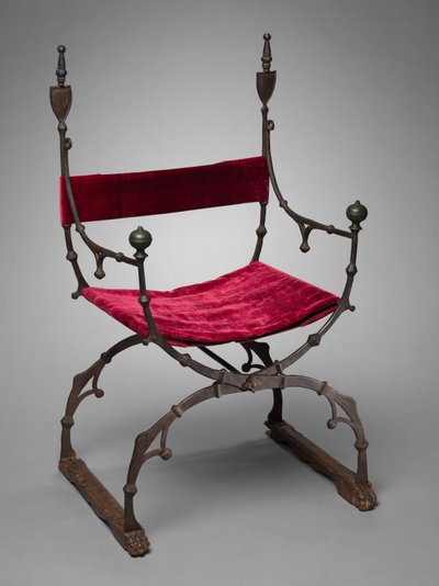Curule összecsukható szék, c. 1450-1500. alkotó: Unbekannt