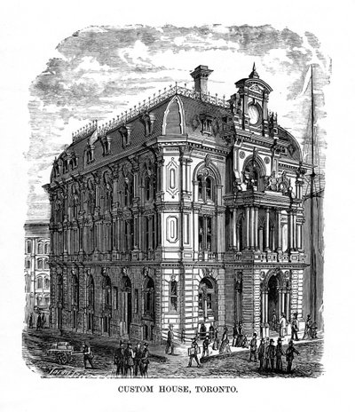 Custom House, Toronto, Ontario, Kanada, 19. század alkotó: Unbekannt