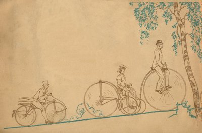 Kerékpározás 1839-1939 hátlap, 1939 alkotó: Unbekannt