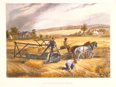 Cyrus McCormicks aratógép 1831-ből, szabadalmaztatott 1834, c1851. alkotó: Unbekannt
