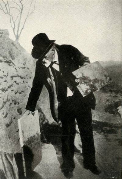 Cézanne festménnyel és palettával, c1900, 1947. alkotó: Unbekannt