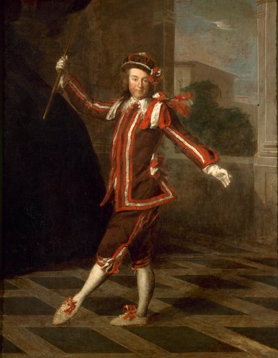 Mezzetin tánc, 1720 körül. alkotó: Unbekannt