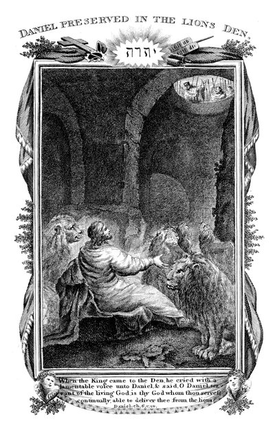 Daniel az oroszlánok barlangjában, 1804 alkotó: Unbekannt
