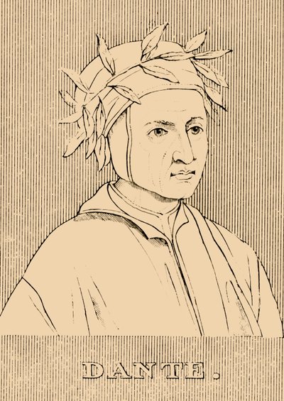 Dante, c1265-1321, 1830. alkotó: Unbekannt