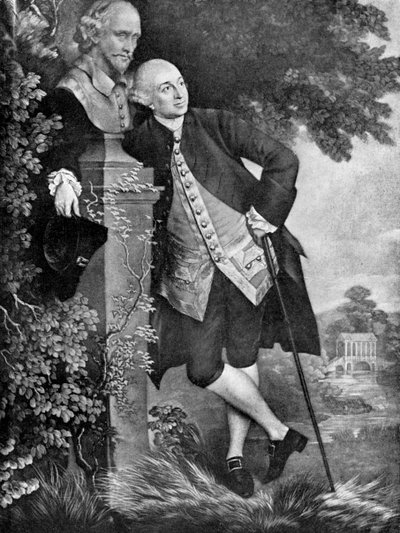 David Garrick 1717-1779 angol színész, drámaíró, színházi menedzser és producer, 1905 alkotó: Unbekannt