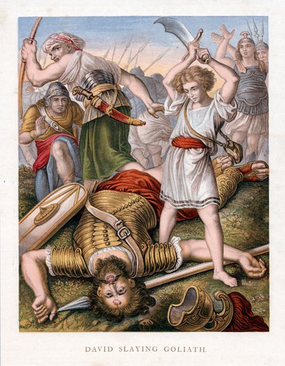 Dávid megöli Góliátot, 1860 alkotó: Unbekannt