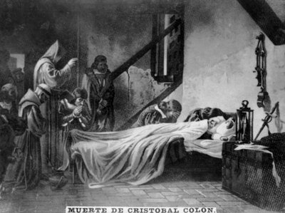 Kolumbusz Kristóf halála, 16. század, 1920-as évek alkotó: Unbekannt