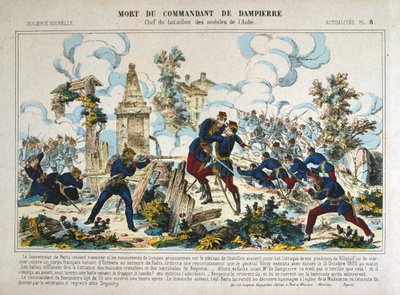 De Dampierre parancsnok halála, Párizs ostroma, francia-porosz háború, 1870. október 13. alkotó: Unbekannt