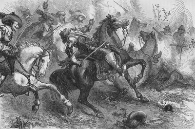 Falkland halála Newburyben, 1643. szeptember 20., 1880. alkotó: Unbekannt