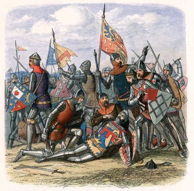 Henry Percy Harry Hotspur halála a Shrewsbury-i csatában, 1403. július 21., 1860 alkotó: Unbekannt