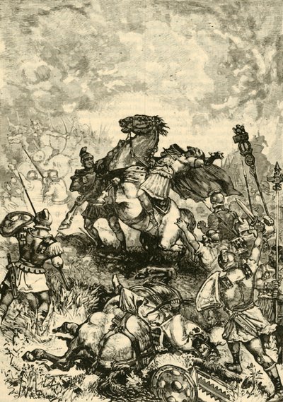 Julianus, a hitehagyott halála, 1890. alkotó: Unbekannt