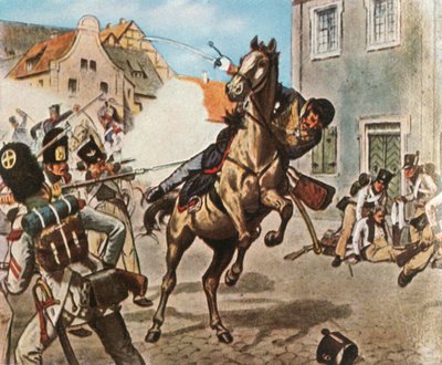 Von Schill őrnagy halála, 1809. május 31., 1936. alkotó: Unbekannt