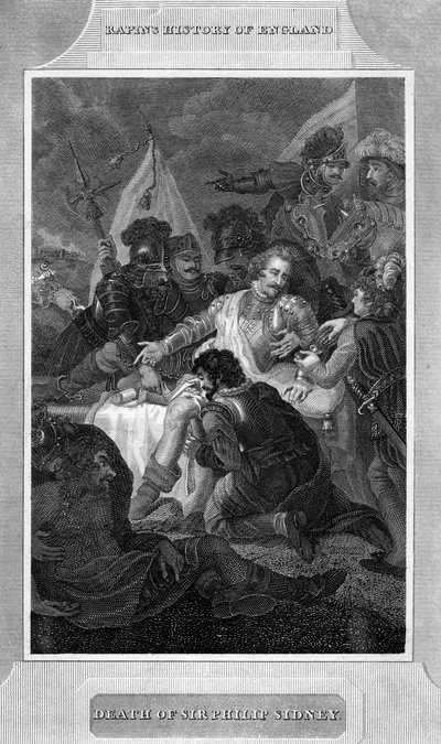 Sir Philip Sydney halála, 1586 c1815 alkotó: Unbekannt