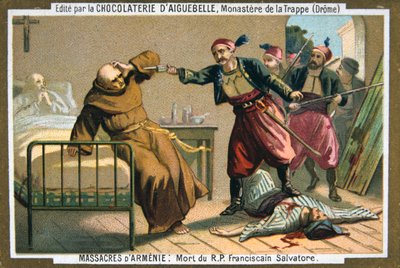 Salvatore tisztelendő atya, ferences szerzetes halála, 1895 alkotó: Unbekannt
