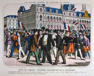 A Francia Harmadik Köztársaság nyilatkozata, 1870. szeptember 4 alkotó: Unbekannt