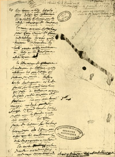 Bonaparte Napóleon rendelete, 1796. május 23., 1921. alkotó: Unbekannt