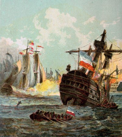 A holland flotta veresége, 1666 c1850-es évek alkotó: Unbekannt