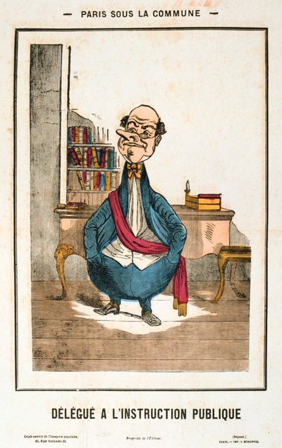 Közoktatási küldött, Párizs Kommün, 1871 alkotó: Unbekannt