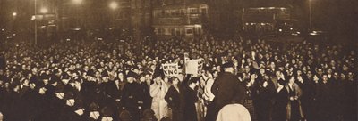 Tüntetés Whitehallban, 1936. december 10-én, 1937 alkotó: Unbekannt