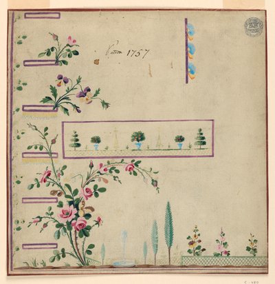 Gile tervezés, a Fabrique de St. Ruf 1757. mintája alkotó: Unbekannt
