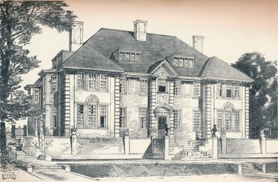 Tervezés egy hampsteadi házhoz – C. H. B. Quennell, 1913 alkotó: Unbekannt