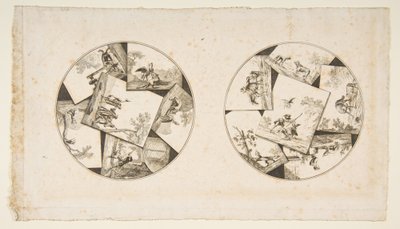 A tányértervek Audrys Illusztrációitól La Fontaine Fables-ig, 1755 után. alkotó: Unbekannt