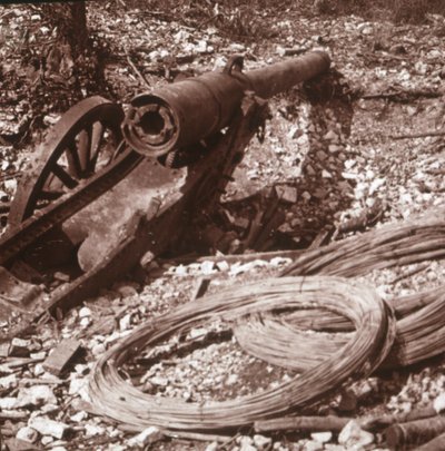Megsemmisült 155-ös fegyver, c1917-c1918 alkotó: Unbekannt
