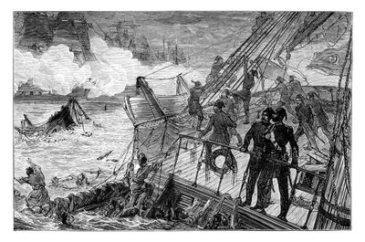 A török flotta megsemmisítése Sinopánál, 1853, 1900 alkotó: Unbekannt