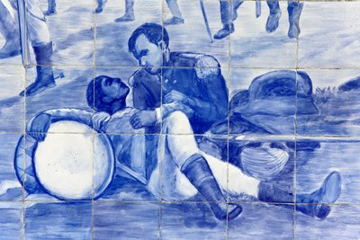 Brazília függetlenségi harcát ábrázoló mozaik részlete, Cachoeira, Brazília alkotó: Unbekannt