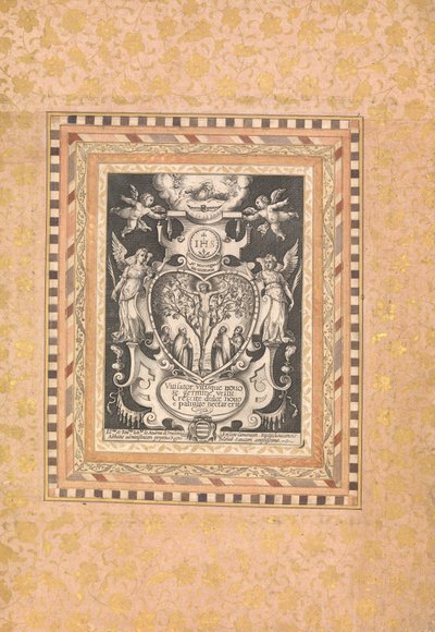 Odaadó jelenet, Folio a Bellini-albumból, kb. 1600. alkotó: Unbekannt