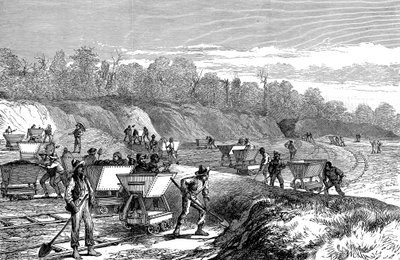 A Panama-csatorna ásása, 1888 alkotó: Unbekannt