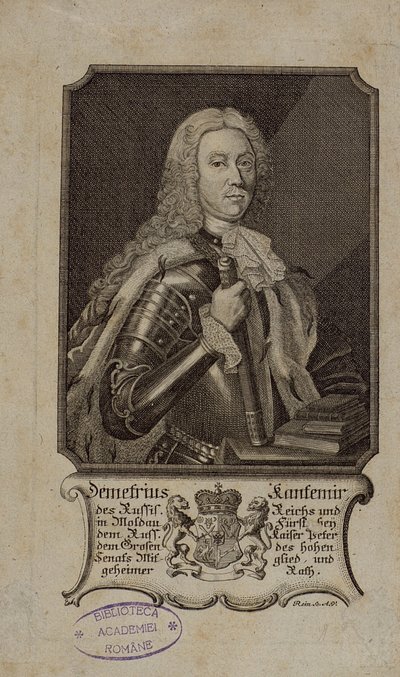 Dimitrie Cantemir 1673-1723, 1771 alkotó: Unbekannt