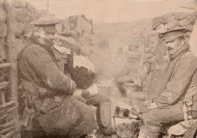 Vacsora a lövészárokban, c1915 1928 alkotó: Unbekannt