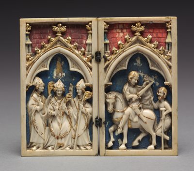 Diptichon Tours-i Szent Márton életének jeleneteivel: Szent Márton felszentelése..., 134 alkotó: Unbekannt