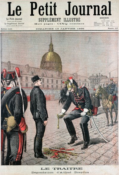Albert Dreyfus megszégyenítése, 1895 alkotó: Unbekannt