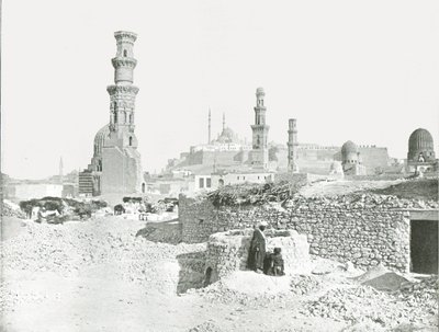 Távoli kilátás a Citadellára, Kairó, Egyiptom, 1895. alkotó: Unbekannt